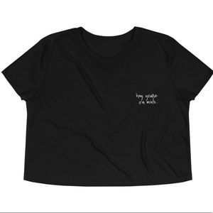you’re on mute (my Etsy design) crop top shirt